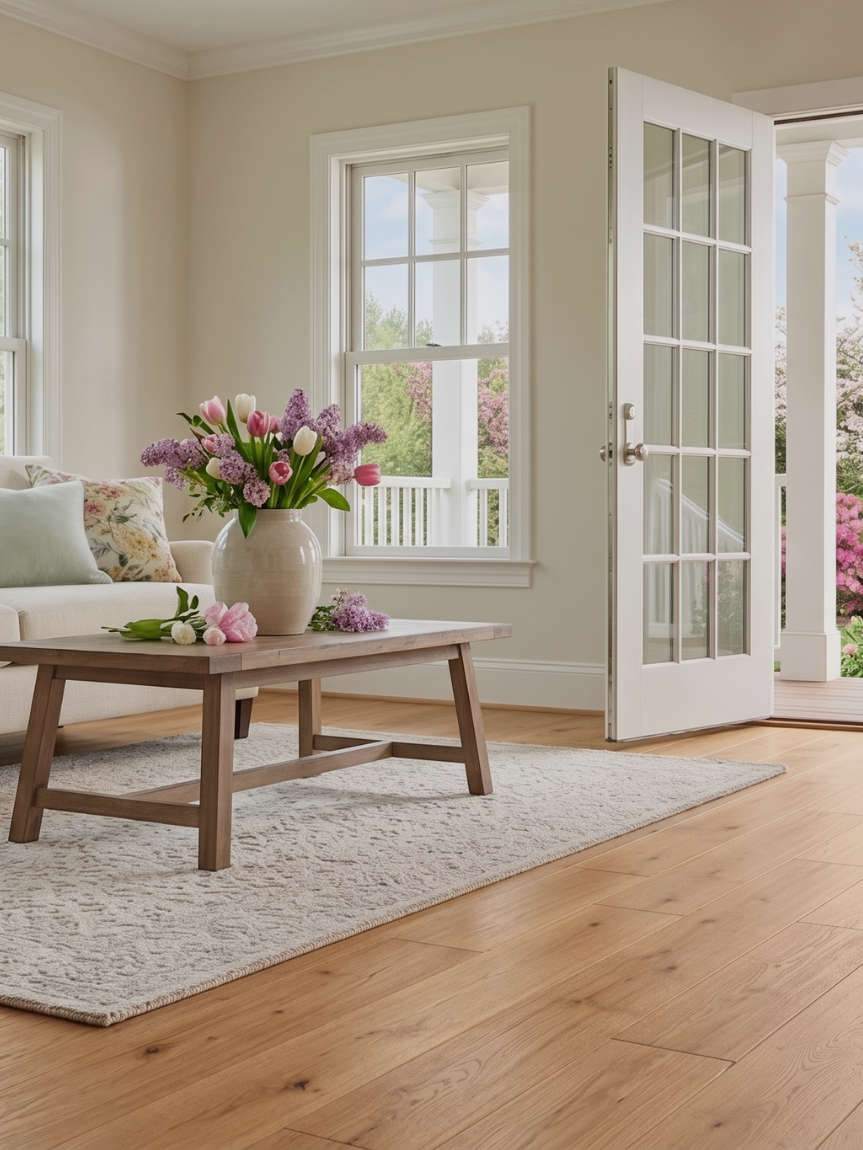 Storefront of Top Floors Carpet One Floor & Home. The building has a beige exterior with the company