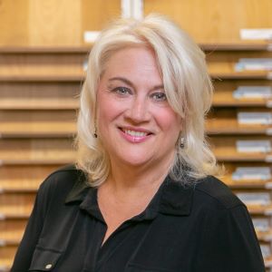 Becky Clough, Office Manager at Top Floors Carpet One, expert in operations and color selection